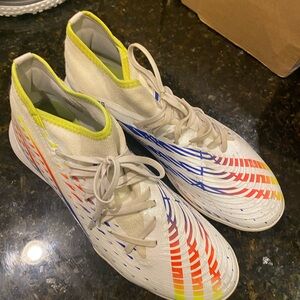 adidas White Multicolor Athletic Shoes